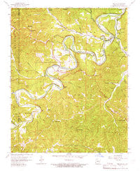 Beaver Arkansas Historical topographic map, 1:24000 scale, 7.5 X 7.5 Minute, Year 1957