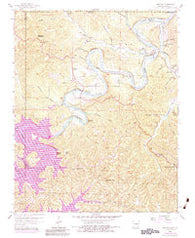 Beaver Arkansas Historical topographic map, 1:24000 scale, 7.5 X 7.5 Minute, Year 1957