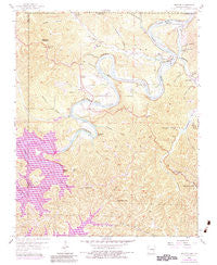 Beaver Arkansas Historical topographic map, 1:24000 scale, 7.5 X 7.5 Minute, Year 1957