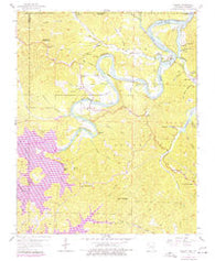 Beaver Arkansas Historical topographic map, 1:24000 scale, 7.5 X 7.5 Minute, Year 1957