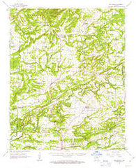 Bee Branch Arkansas Historical topographic map, 1:62500 scale, 15 X 15 Minute, Year 1961
