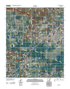 Beebe Arkansas Historical topographic map, 1:24000 scale, 7.5 X 7.5 Minute, Year 2011
