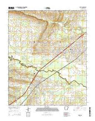 Beebe Arkansas Current topographic map, 1:24000 scale, 7.5 X 7.5 Minute, Year 2014