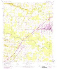 Beebe Arkansas Historical topographic map, 1:24000 scale, 7.5 X 7.5 Minute, Year 1963