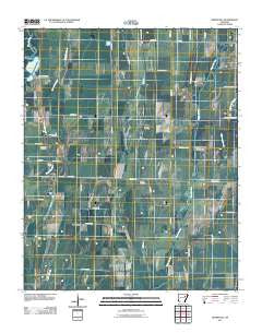 Beedeville Arkansas Historical topographic map, 1:24000 scale, 7.5 X 7.5 Minute, Year 2011