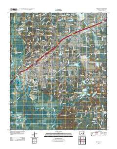 Benton Arkansas Historical topographic map, 1:24000 scale, 7.5 X 7.5 Minute, Year 2011
