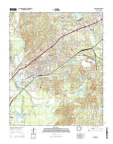 Benton Arkansas Current topographic map, 1:24000 scale, 7.5 X 7.5 Minute, Year 2014