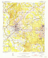 Benton Arkansas Historical topographic map, 1:24000 scale, 7.5 X 7.5 Minute, Year 1944