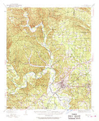 Benton Arkansas Historical topographic map, 1:62500 scale, 15 X 15 Minute, Year 1938