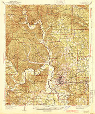 Benton Arkansas Historical topographic map, 1:62500 scale, 15 X 15 Minute, Year 1944