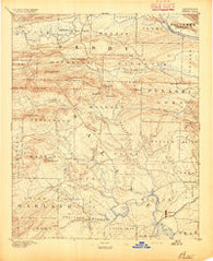 Benton Arkansas Historical topographic map, 1:125000 scale, 30 X 30 Minute, Year 1894