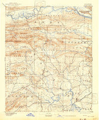 Benton Arkansas Historical topographic map, 1:125000 scale, 30 X 30 Minute, Year 1894