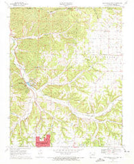 Bentonville North Arkansas Historical topographic map, 1:24000 scale, 7.5 X 7.5 Minute, Year 1970