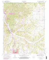 Bentonville North Arkansas Historical topographic map, 1:24000 scale, 7.5 X 7.5 Minute, Year 1970