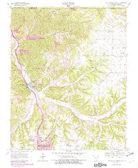 Bentonville North Arkansas Historical topographic map, 1:24000 scale, 7.5 X 7.5 Minute, Year 1970