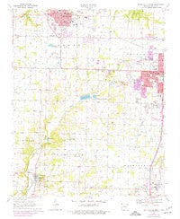 Bentonville South Arkansas Historical topographic map, 1:24000 scale, 7.5 X 7.5 Minute, Year 1970
