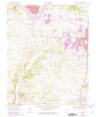 Bentonville South Arkansas Historical topographic map, 1:24000 scale, 7.5 X 7.5 Minute, Year 1970