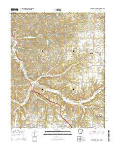 Bentonville North Arkansas Current topographic map, 1:24000 scale, 7.5 X 7.5 Minute, Year 2014