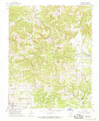 Bergman Arkansas Historical topographic map, 1:24000 scale, 7.5 X 7.5 Minute, Year 1967