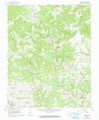Bergman Arkansas Historical topographic map, 1:24000 scale, 7.5 X 7.5 Minute, Year 1967