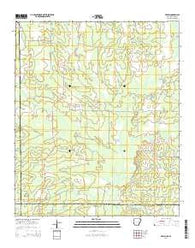 Berlin Arkansas Current topographic map, 1:24000 scale, 7.5 X 7.5 Minute, Year 2014