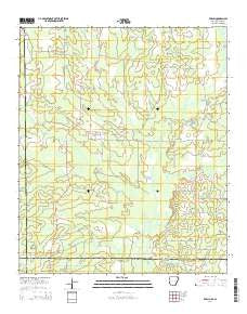 Berlin Arkansas Current topographic map, 1:24000 scale, 7.5 X 7.5 Minute, Year 2014