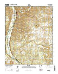 Bethesda Arkansas Current topographic map, 1:24000 scale, 7.5 X 7.5 Minute, Year 2014