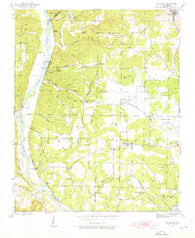 Bethesda Arkansas Historical topographic map, 1:24000 scale, 7.5 X 7.5 Minute, Year 1942