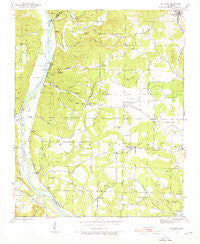 Bethesda Arkansas Historical topographic map, 1:24000 scale, 7.5 X 7.5 Minute, Year 1942
