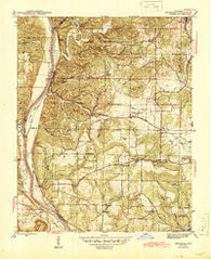 Bethesda Arkansas Historical topographic map, 1:31680 scale, 7.5 X 7.5 Minute, Year 1942