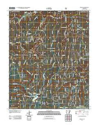 Bidville Arkansas Historical topographic map, 1:24000 scale, 7.5 X 7.5 Minute, Year 2011