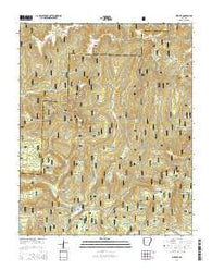 Bidville Arkansas Current topographic map, 1:24000 scale, 7.5 X 7.5 Minute, Year 2014