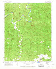 Big Flat Arkansas Historical topographic map, 1:24000 scale, 7.5 X 7.5 Minute, Year 1966