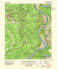 Big Island Arkansas Historical topographic map, 1:62500 scale, 15 X 15 Minute, Year 1939