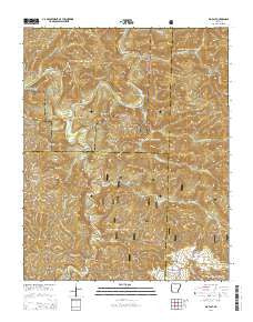 Big Flat Arkansas Current topographic map, 1:24000 scale, 7.5 X 7.5 Minute, Year 2014