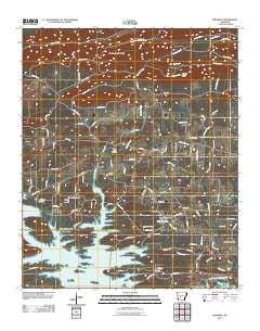Bismarck Arkansas Historical topographic map, 1:24000 scale, 7.5 X 7.5 Minute, Year 2011