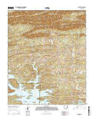 Bismarck Arkansas Current topographic map, 1:24000 scale, 7.5 X 7.5 Minute, Year 2014
