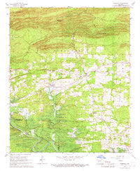 Bismarck Arkansas Historical topographic map, 1:24000 scale, 7.5 X 7.5 Minute, Year 1966