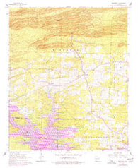 Bismarck Arkansas Historical topographic map, 1:24000 scale, 7.5 X 7.5 Minute, Year 1966