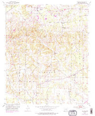Blevins Arkansas Historical topographic map, 1:24000 scale, 7.5 X 7.5 Minute, Year 1951
