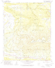 Blue Mountain Arkansas Historical topographic map, 1:24000 scale, 7.5 X 7.5 Minute, Year 1966