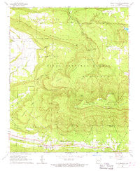 Blue Mountain Arkansas Historical topographic map, 1:24000 scale, 7.5 X 7.5 Minute, Year 1966