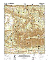 Blue Mountain Arkansas Current topographic map, 1:24000 scale, 7.5 X 7.5 Minute, Year 2014