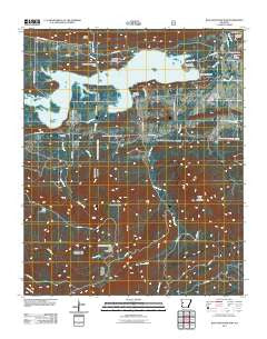 Blue Mountain Dam Arkansas Historical topographic map, 1:24000 scale, 7.5 X 7.5 Minute, Year 2011