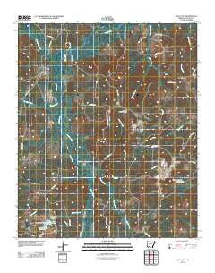Bluff City Arkansas Historical topographic map, 1:24000 scale, 7.5 X 7.5 Minute, Year 2011