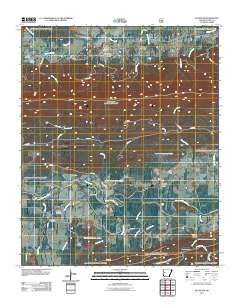 Bluffton Arkansas Historical topographic map, 1:24000 scale, 7.5 X 7.5 Minute, Year 2011