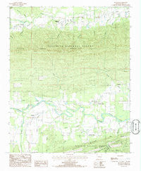 Bluffton Arkansas Historical topographic map, 1:24000 scale, 7.5 X 7.5 Minute, Year 1985