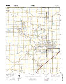 Blytheville Arkansas Current topographic map, 1:24000 scale, 7.5 X 7.5 Minute, Year 2014