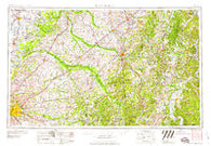 Blytheville Arkansas Historical topographic map, 1:250000 scale, 1 X 2 Degree, Year 1959