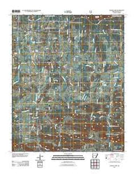 Board Camp Arkansas Historical topographic map, 1:24000 scale, 7.5 X 7.5 Minute, Year 2011
